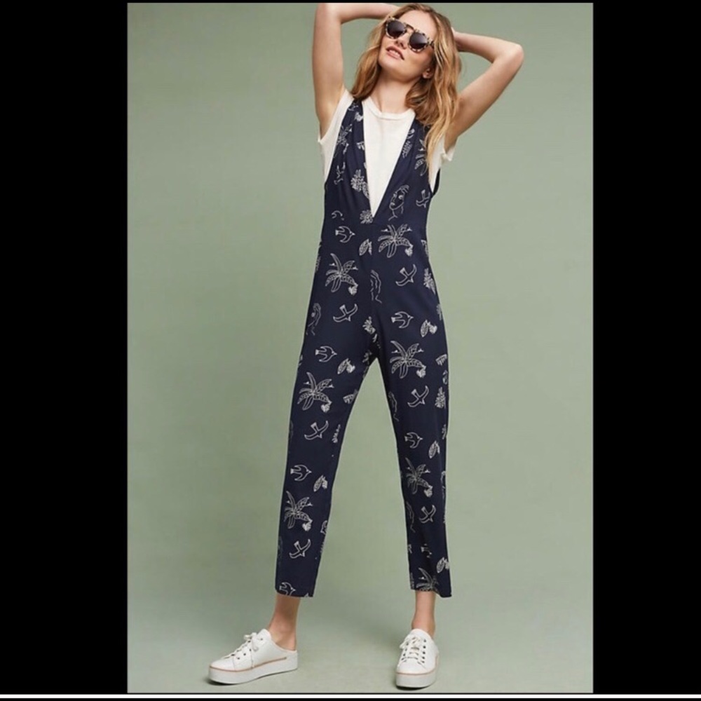 Paloma wool plunging V neck jumpsuit